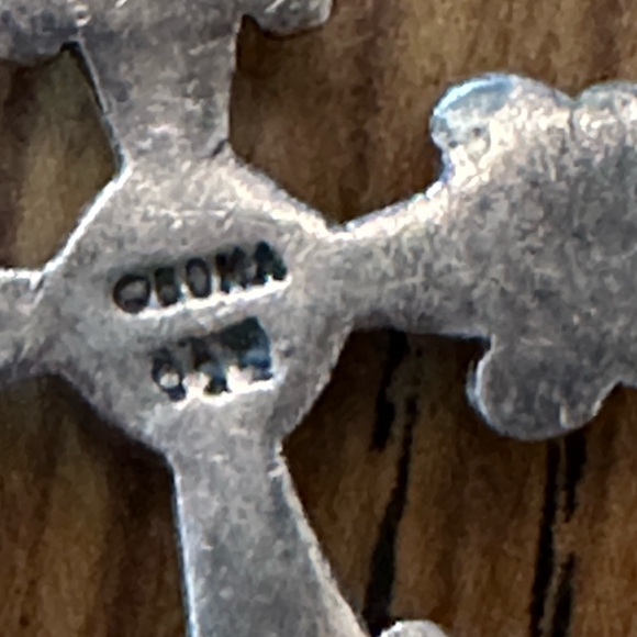 Vintage Sterling Silver BOMA designer earrings - Picture 3 of 3